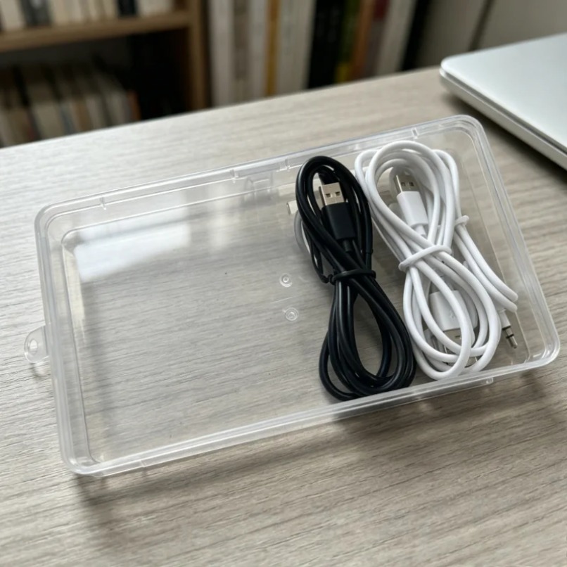 Tech Accessories For Office Desk - Caixa de Armazenamento Plástica Transparente com