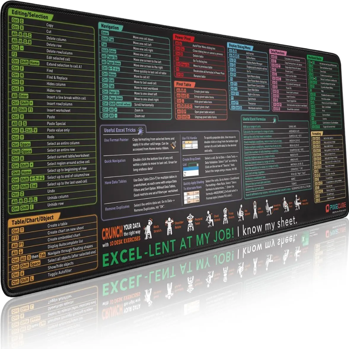 Tech Accessories For Office Desk - Mouse Pad Grande para Escritório com
