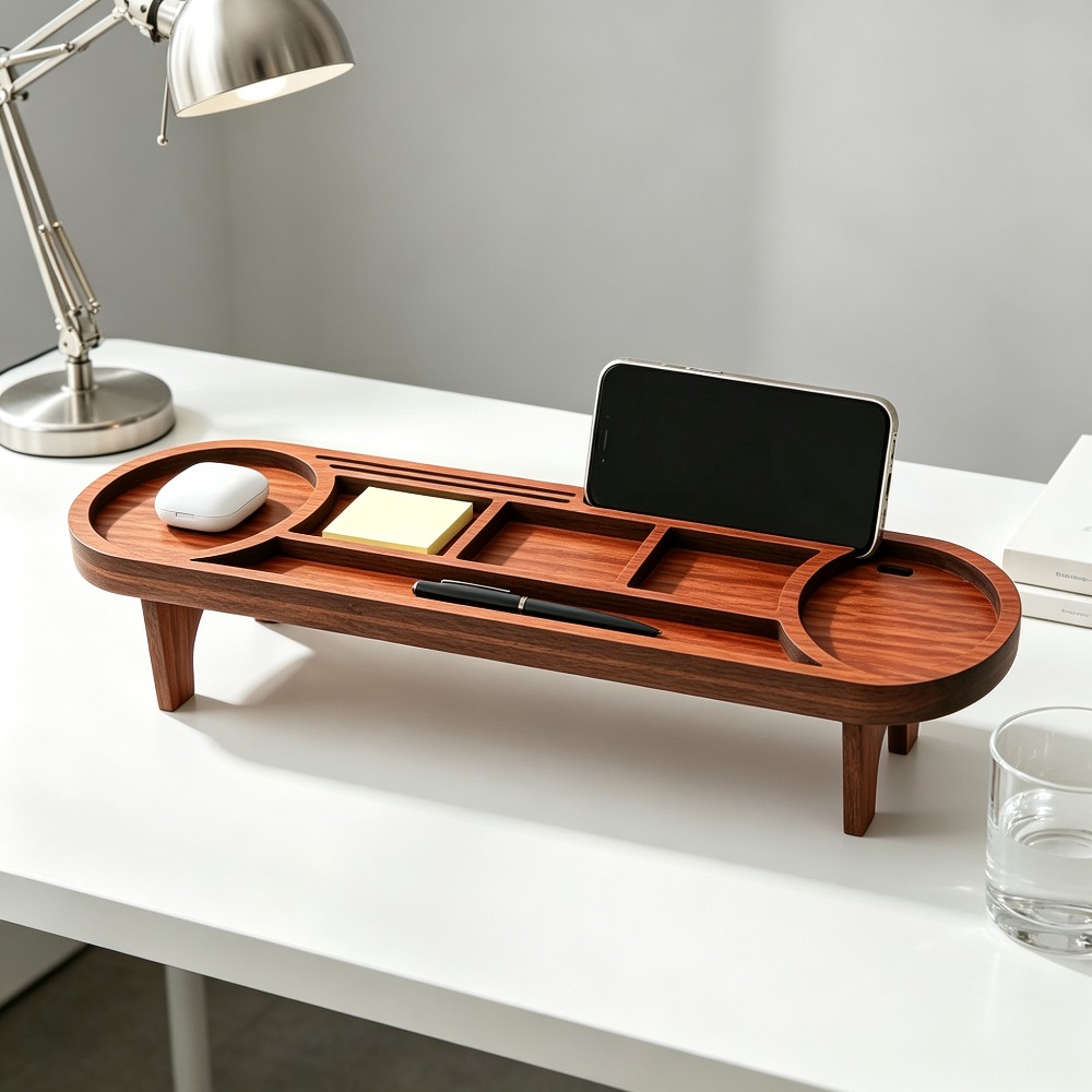 Organizador de Mesa de Madeira - Tech Accessories For Office Desk avaliação e preço
